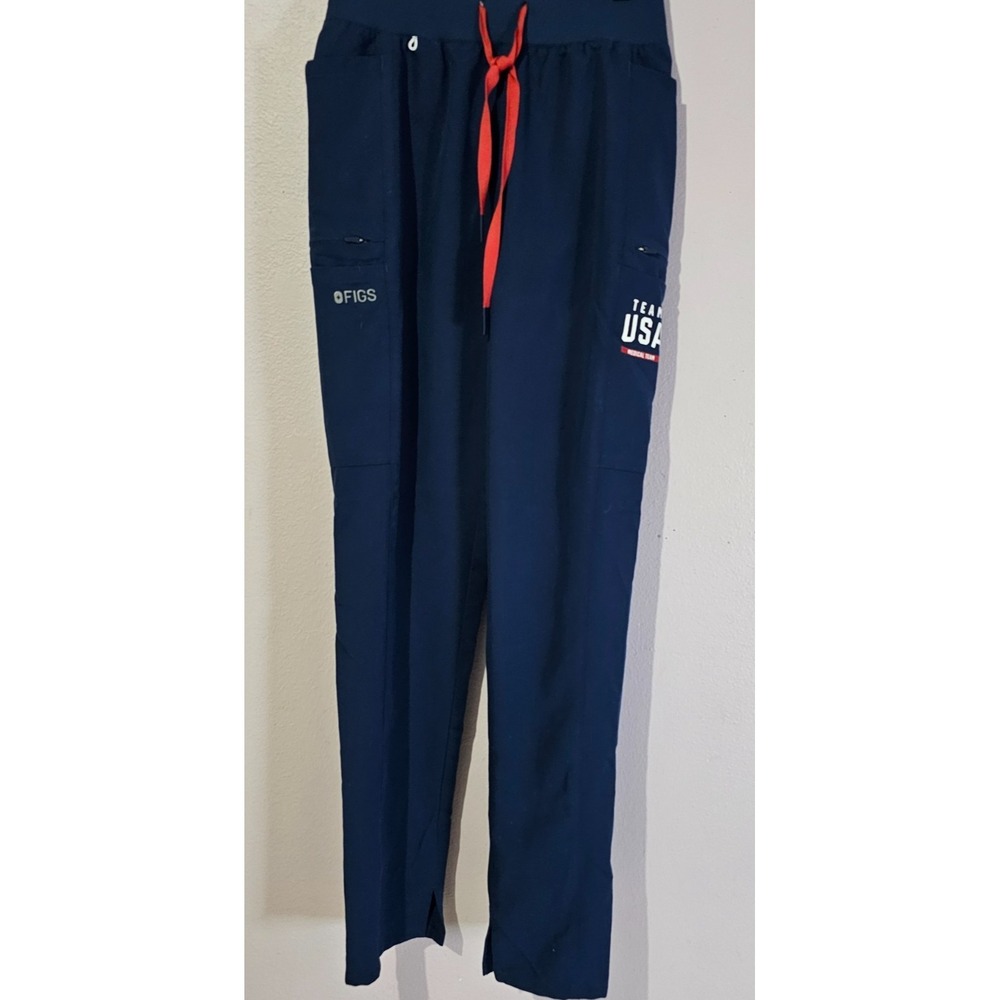 Figs Olympics Team USA Medical Team Straight Leg High Waisted Scrub Pants XXS